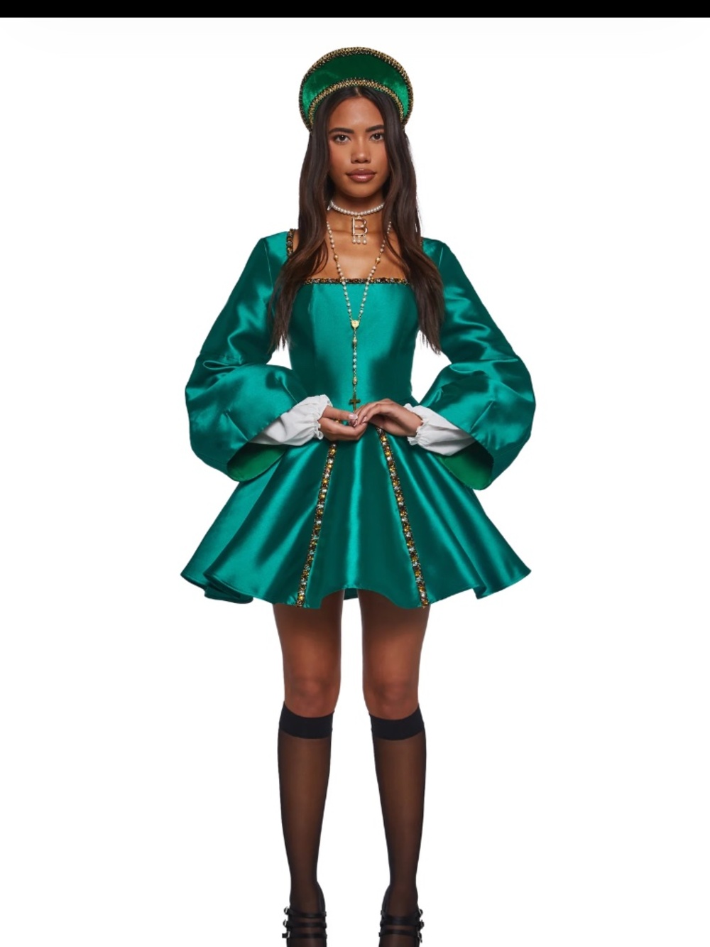 Dolls Kill Tudor green dress